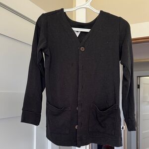 Little and lively Kids Black Cardigan Sweater